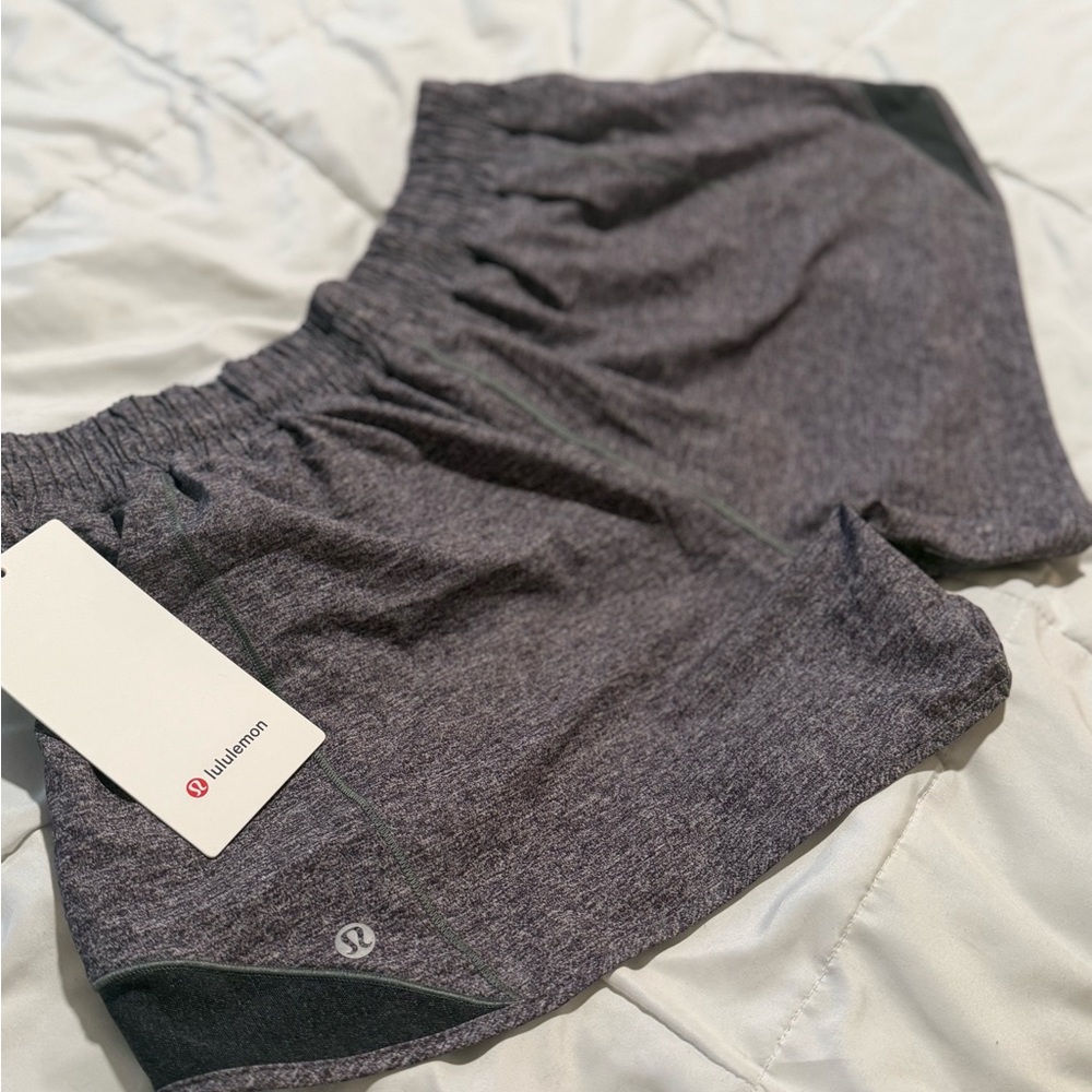 lululemon athletica Women's Heathered Black Shorts